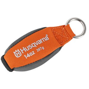 Husqvarna rescue throw bag with 14oz capacity for safety and rescue operations.