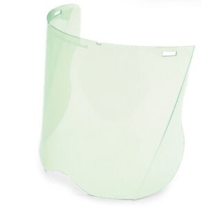 Husqvarna safety helmet visor for protection and visibility.